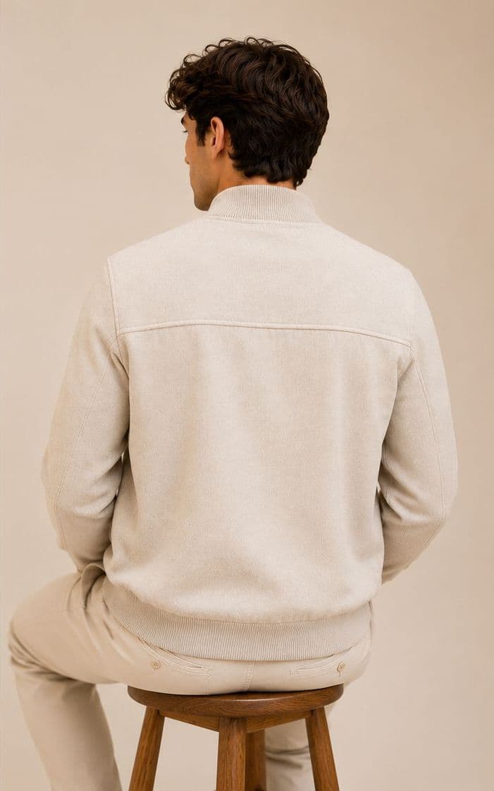 Cashmere Knit Bomber view 2