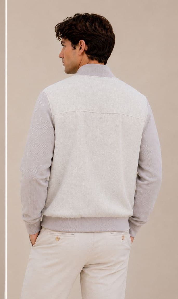 Cashmere Knit Bomber view 4