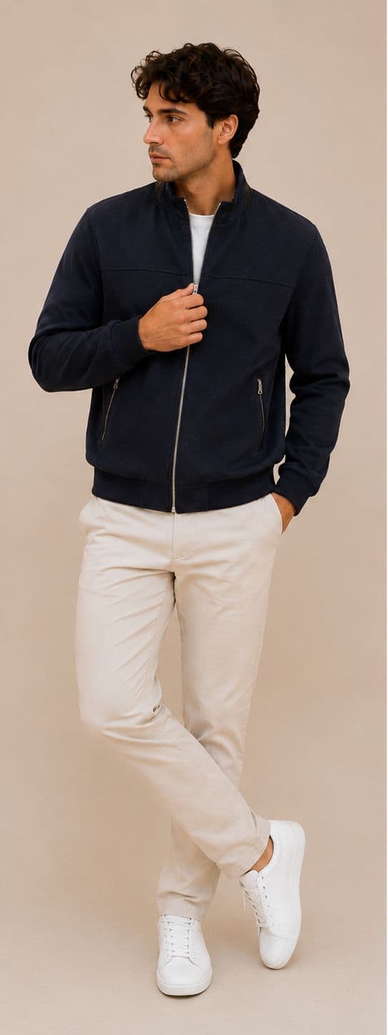 Cashmere Knit Bomber view 5