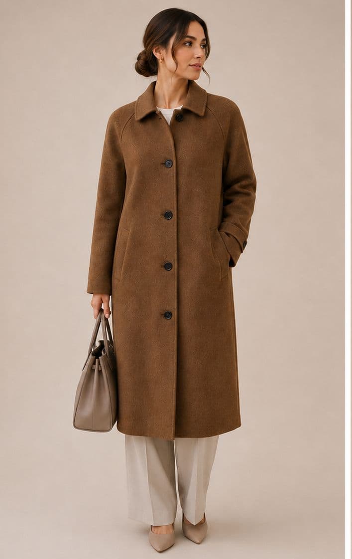 Classic Cashmere Long Coat view 3
