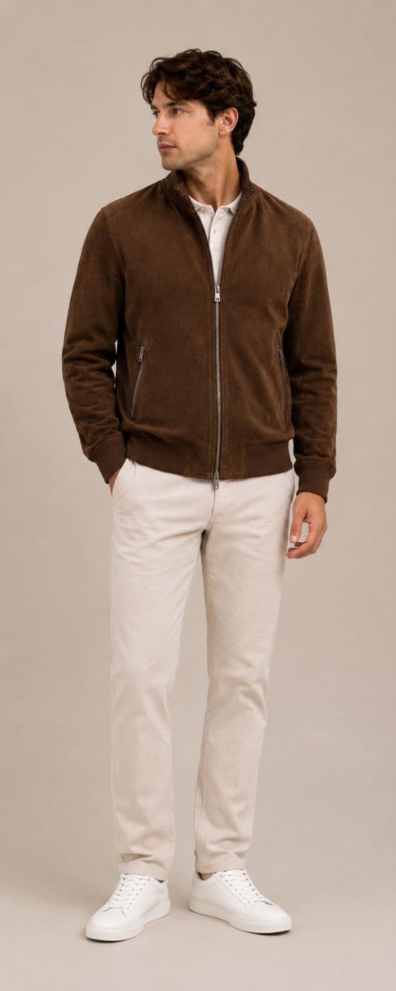 Suede & Cashmere Bomber view 3