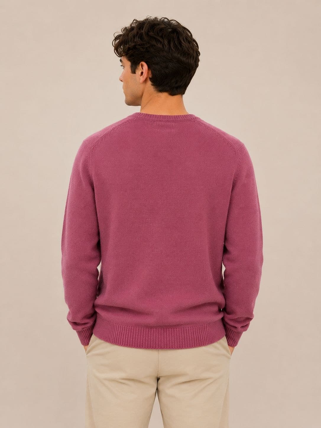 Classic V-Neck Cashmere Sweater view 5