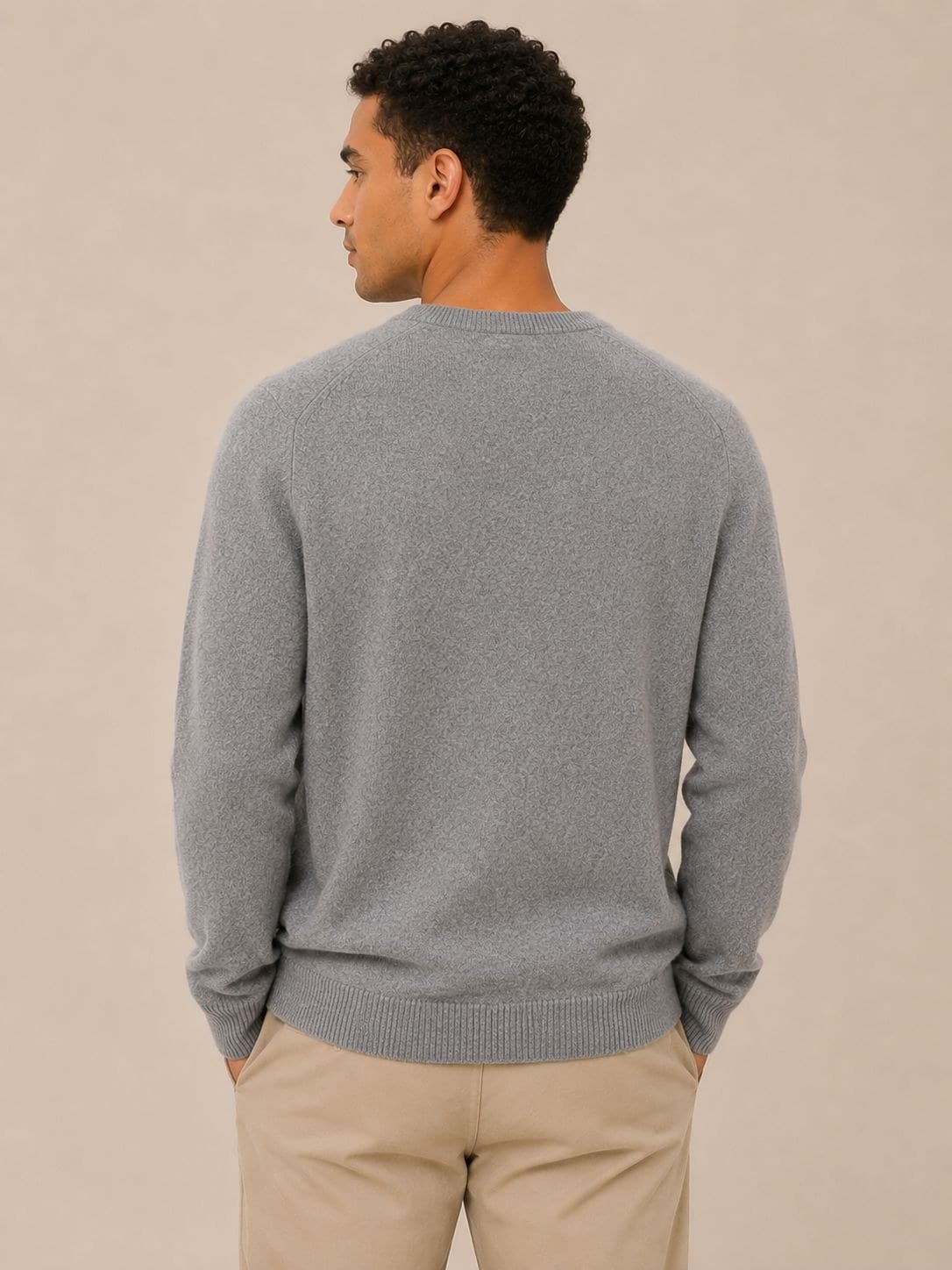 Classic V-Neck Cashmere Sweater view 2