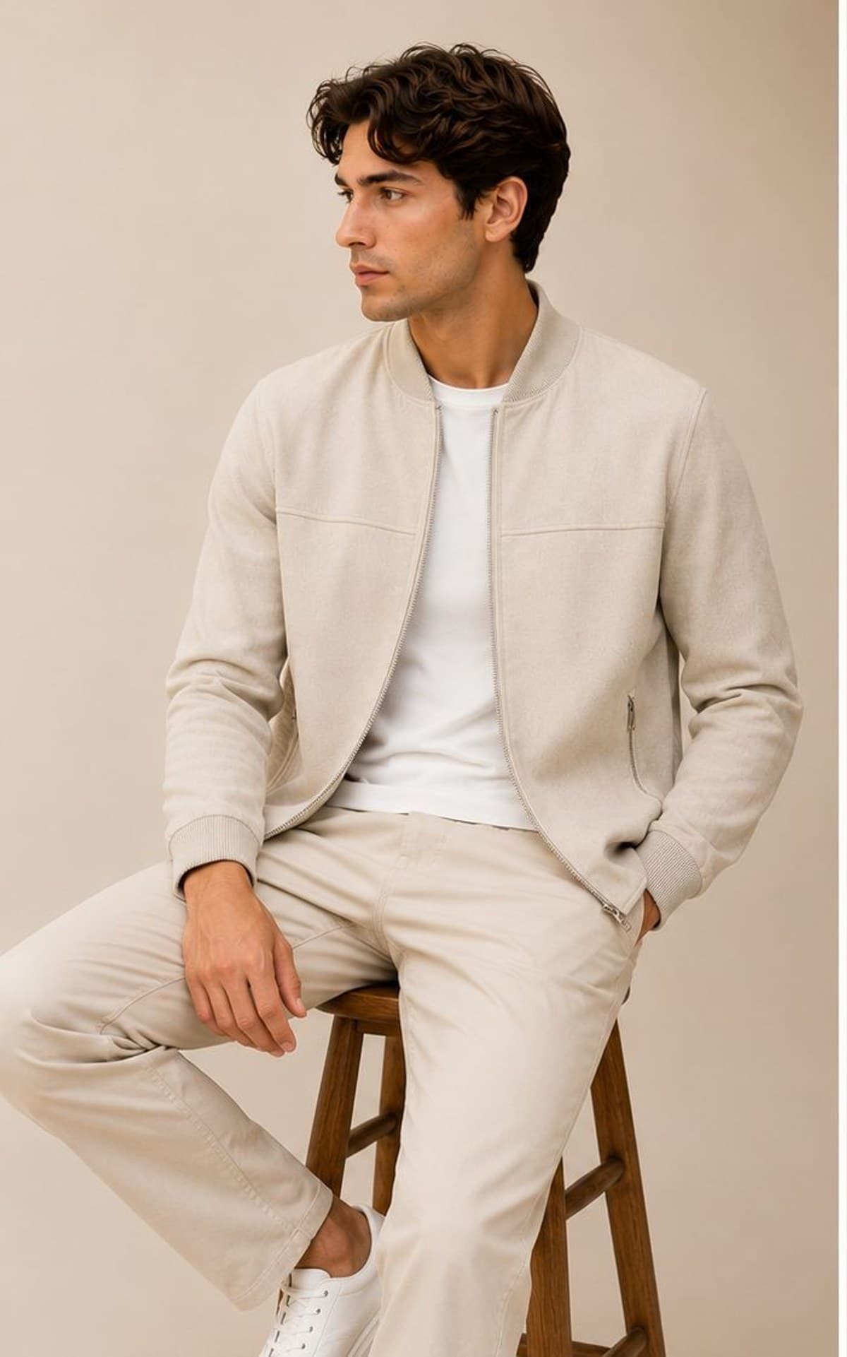 Cashmere Knit Bomber
